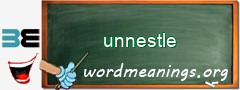 WordMeaning blackboard for unnestle